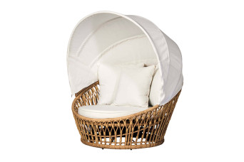 Dagbed Daybed Ligbed Peacock Naturel Wicker Artie Garden Tuinmeubelen